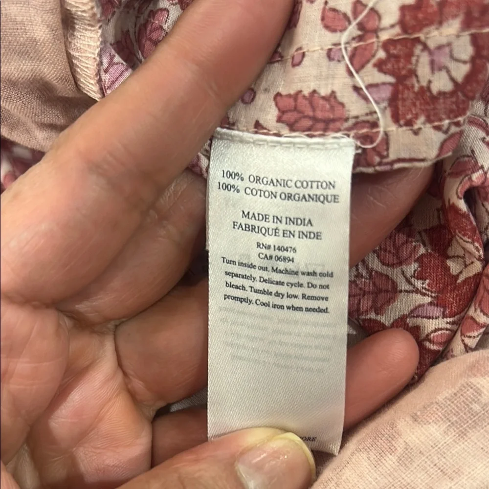 NWOT FAHERTY Adella Floral Pink 100% Organic Cotton Jumpsuit Size XS - Picture 8 of 15